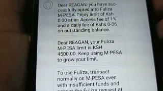 boosting my fuliza limit from kes 0 to 4 500 