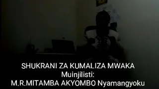 shukrani kwa kumaliza mwaka 1 mwenyezi mungu