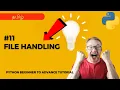 File Handling Read Write Files Python Beginners to Advanced Tutorial in Tamil