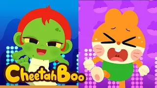 Hehehe... Kamu Jago Menari, Ya? Zombie Zombie Dip! Kaki Kanan!🧟🪩 | Lagu Anak | #Cheetahboo