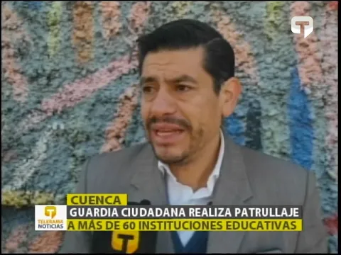 Guardia ciudadana realiza patrullaje a más de 60 instituciones educativas