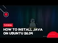 How to Install Java on Ubuntu 26 04 VPS Tutorial