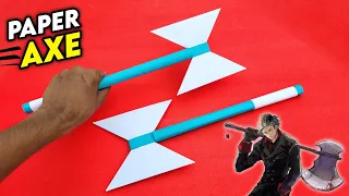 How to make Paper Axe , Paper naruto sword , naruto weapon making