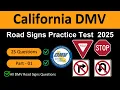 California DMV Road Signs Practice Test 2025 - Questions and Answers