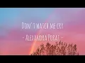 Download Lagu Don't Watch Me Cry - Jorja Smith cover by Alexandra Porat