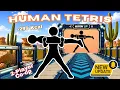 COOPERATIVE HUMAN TETRIS High-Quality Immersive Interactive Warm-Up Ultimate 2 Player Challenge