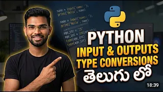 Python Type Conversions Input Outputs for Beginners in Telugu Easily explanation