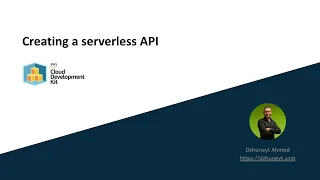 Deploying a Serverless API Gateway backend by Lambda and DynamoDB using AWS CDK