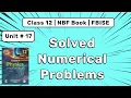Solved Numerical Problems Chapter 17 SHM Class 12 Physics NBF Book FBISE