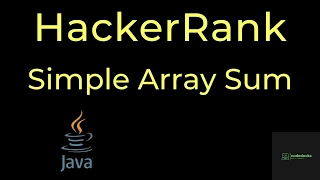 Simple Array Sum hackerrank solution in java Simple Array Sum codedecks