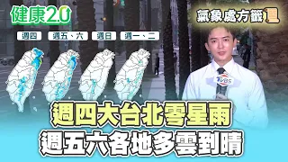 【每日氣象處方籤】週四大台北零星雨！週五六各地多雲到晴！準颱風發展中"本週遙遠"！｜20261014 TVBS氣象站 #吳軒彤 氣象主播