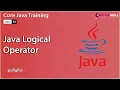 Logical Operator in Java in Tamil - Beginners to Advanced Level Master Course