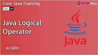 Logical Operator in Java in Tamil - Beginners to Advanced Level Master Course
