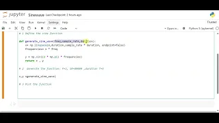How to Generate a Sine Wave in Python Step-by-Step Tutorial Lecture 1