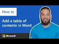 How to add a table of contents in Microsoft Word