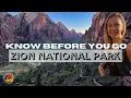 ZION National Park the Ultimate Travel Planning Guide