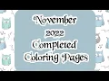 November 2022 Completed Coloring Pages