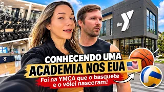 #Vlog CONHECENDO UMA ACADEMIA NOS EUA 🇺🇸 | Foi na YMCA que o basquete e o vôlei nasceram!