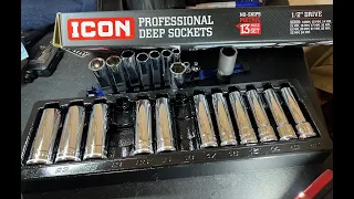 Harbor Fright ICON Open Box Deals Exposed-HARBOR FREIGHT ICON Socket Set