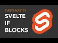 Svelte 3 - HTML if blocks HTML templating