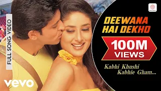 deewana hai dekho full video k3g hrithik roshan kareena kapoor alka yagnik sonu nigam