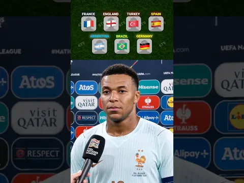 Kylian Mbappe picked his favourite players from national teams π±π₯ #efootball2023 #efootball2024