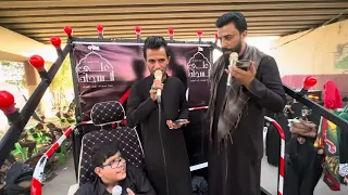 قاسم الساعدي و منتظر العبودي قصائد في طريق الزوار موكب شباب علي السجاد٢ أيلول ٢٠٢٣ج 