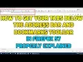 Get your Firefox tabs below the address bar properly explained upd 17-Dec-2019