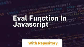 eval function in javascript