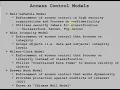 access controls security models
