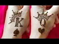 King Queen Tattoos For Couples 2020-Crown Tattoo With Henna - Stylish Tiara Tattoo With Mehndi Design