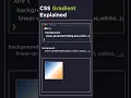 Gradient in CSS