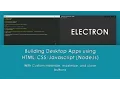 Getting started with Electron Custom minimize maximize and close buttons
