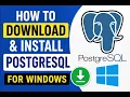 How to download and install PostgreSQL on windows 11