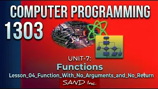 1303 Unit 07 Lesson 04 Function With No Arguments and No Return Value