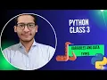 Python Course 3 Variables Data types