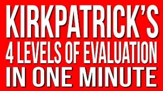 Kirkpatrick s 4 Levels of Evaluation