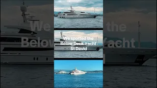 We anchored next to the super yacht St David from Below Deck in Antibes, South of France #belowdeck