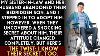 I adopted my bedridden nephew after his mother abandoned him. Later I uncovered a surprising secret!