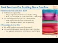L11 05 Best Practices For Avoiding Stack Overflow