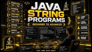 Java Basic String Programs String length Explained Step-by-Step java 500