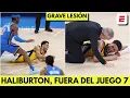 TERRIBLE LESION DE TYRESE HALIBURTON en el JUEGO 7 de las FINALES DE LA NBA entre THUNDER Y PACERS