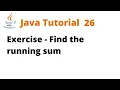 Java Tutorial 26 - Exercise