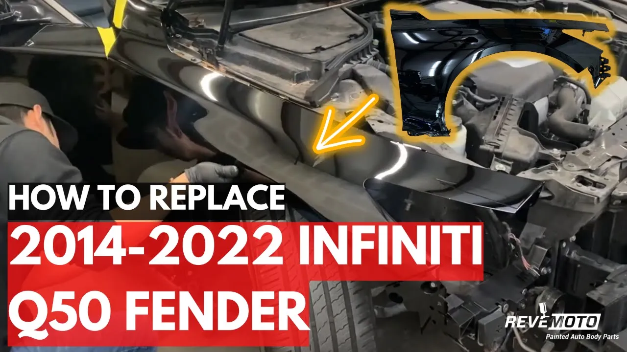 2014-2023 Infiniti Q50 : Fender Painted (Aftermarket)