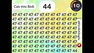 Can you find the number 44 and 33 ? If you find before time ends comment,otherwise share.