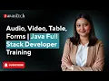 Audio Table Forms Java Full Stack Developer Training ZaranTech