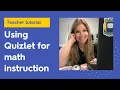 Using Quizlet form math instruction Remote and hybrid learning