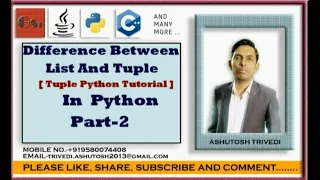 Tuple in Python Part-2
