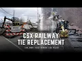 CSX Railway Tie Replacement in Exeter NH