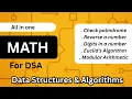 Math for DSA in C Modular Arithmetic Euclid s GCD LCM Prime Armstrong More Explained
